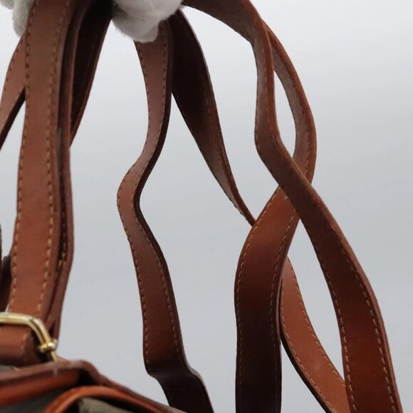 FENDI Pecan Canvas Backpack Brown Black gold Auth - Picture 8 of 16